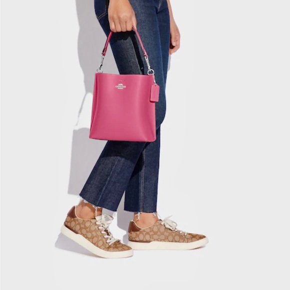 COACH Mollie Bucket Bag 22 Bag Petunia Silver Crossbody NWTs CA177 SOLD OUT - Picture 5 of 5